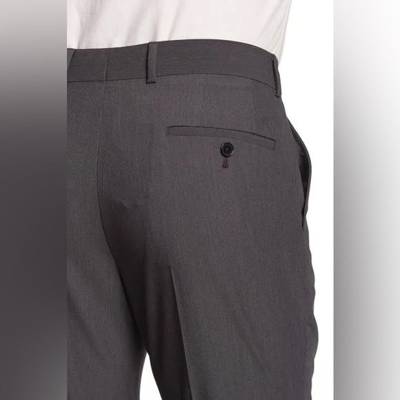 Savile Row Brixton Elegant Charcoal Men's Dress Pants Size 36W 34L - Picture 9 of 10